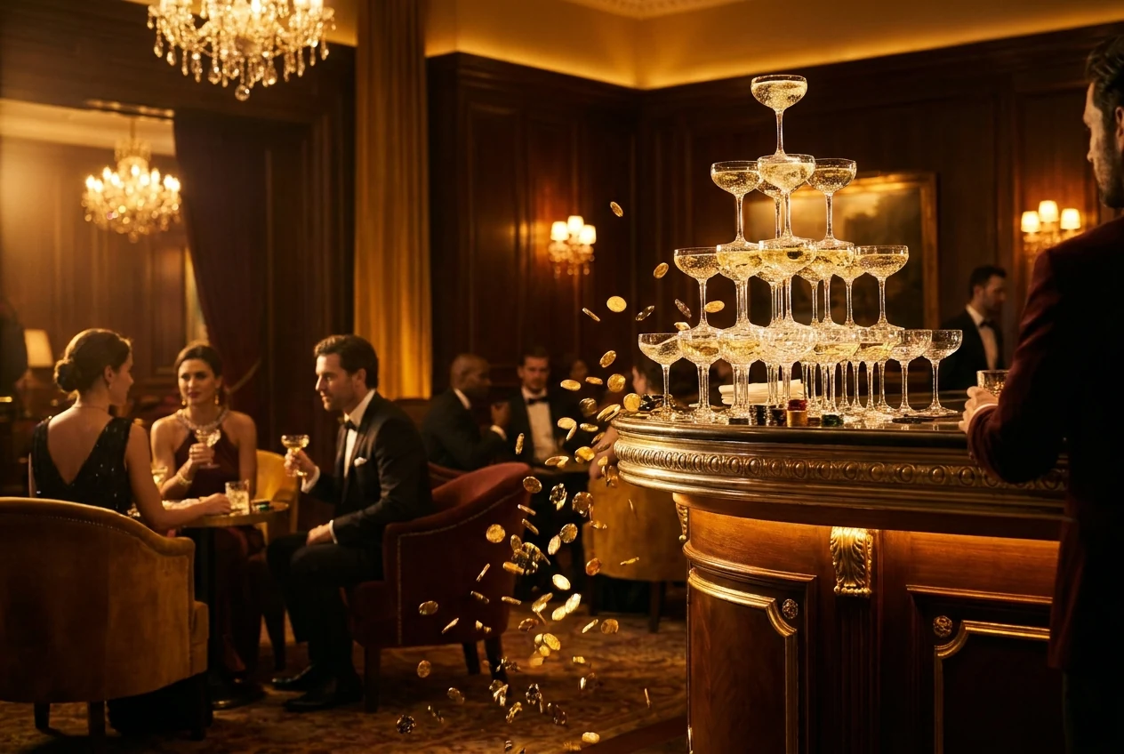 Illustration of a casino welcome bonus